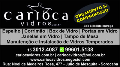 Carioca Vidros  Sorocaba SP